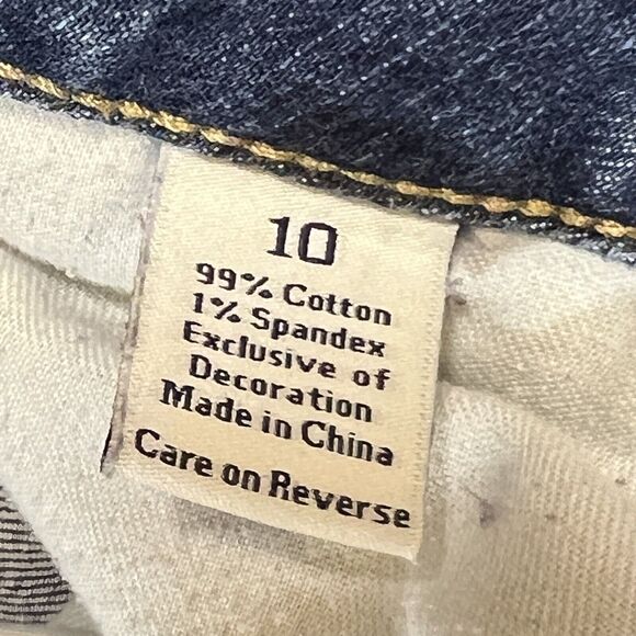 Simply Vera Vera Wang Pant Womens 10 Straight Leg Denim Blue Jean Pockets - Picture 7 of 13